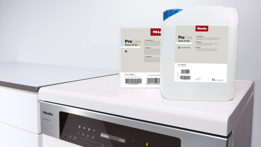 De beste resultaten dankzij Miele vaatwassers in combinatie met professionele vaatwasproducten